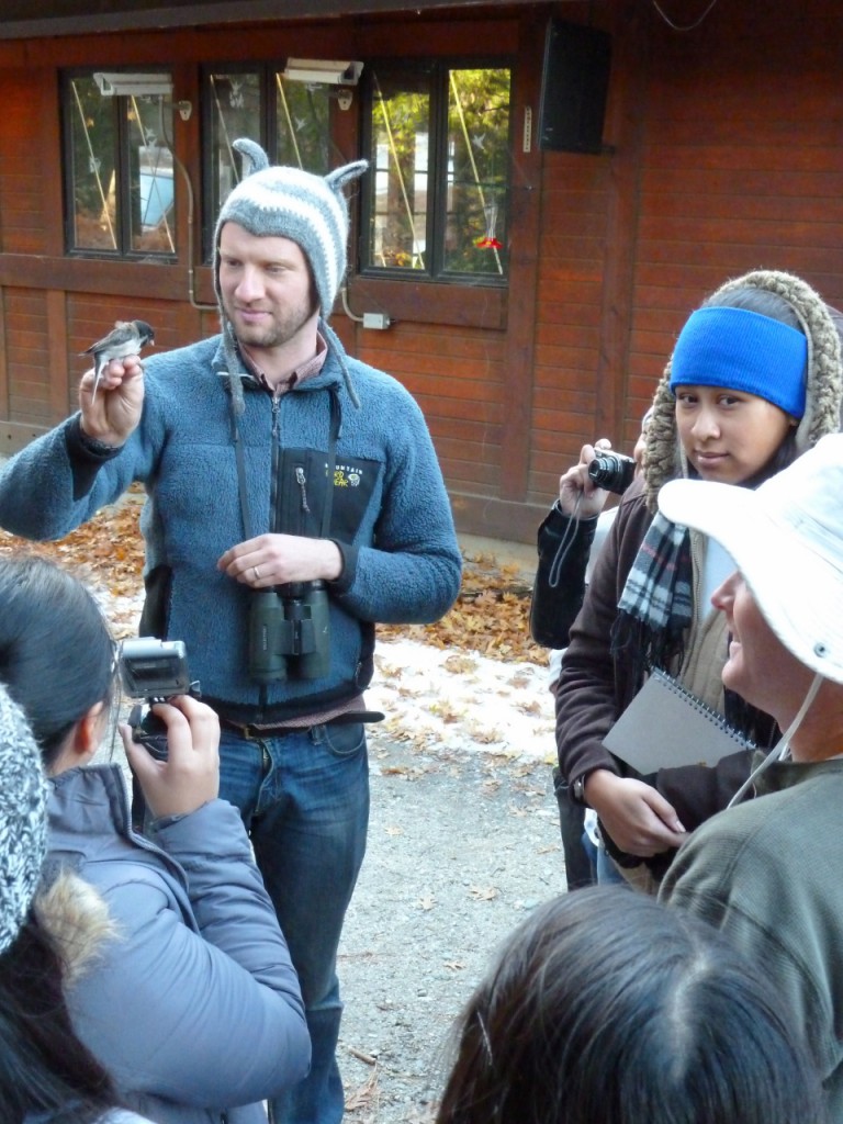 Learning about birds at the James